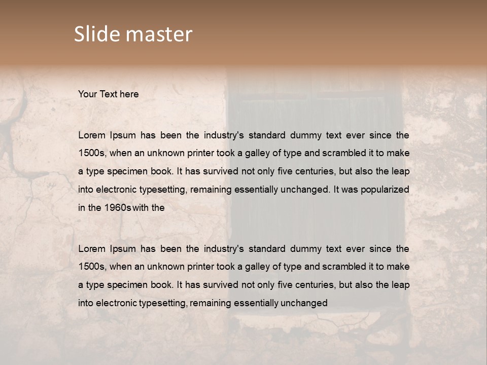 Green Weathered Surface PowerPoint Template