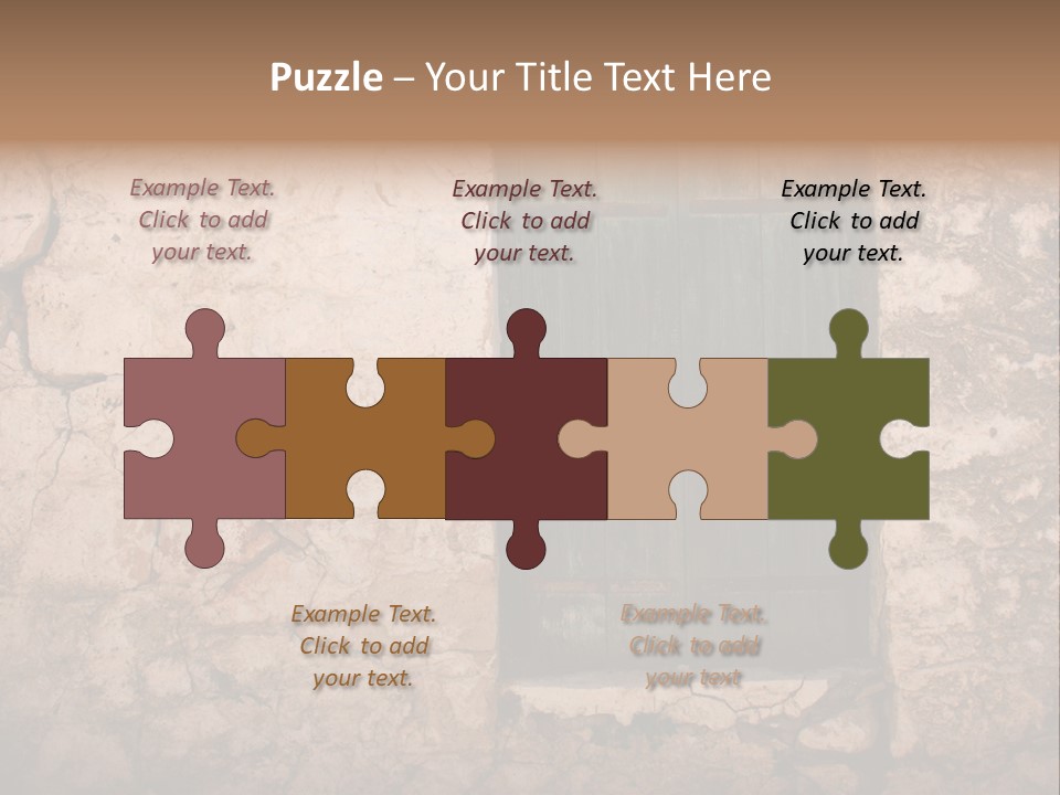 Green Weathered Surface PowerPoint Template