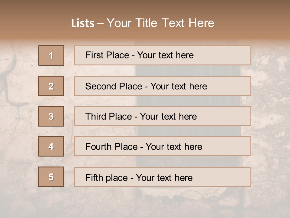 Green Weathered Surface PowerPoint Template
