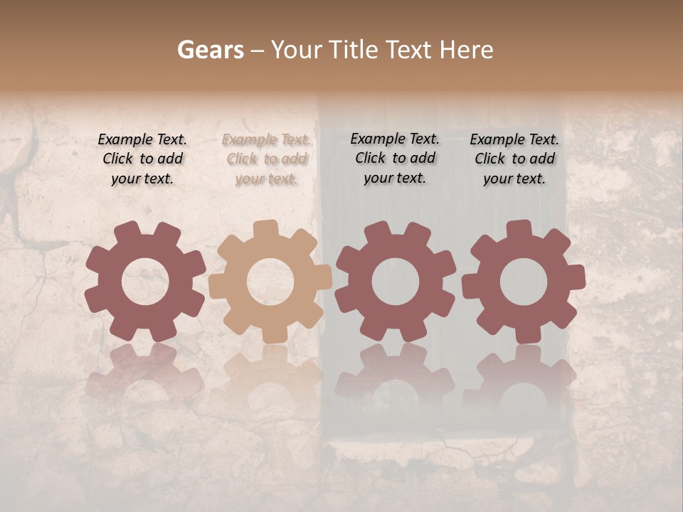 Green Weathered Surface PowerPoint Template