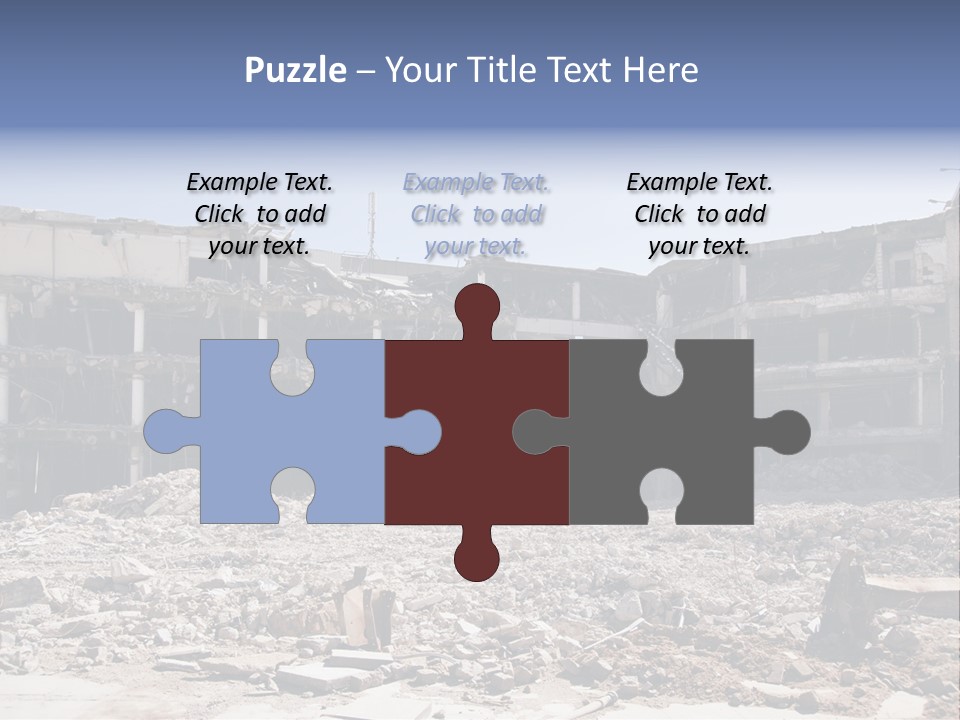 Demolish Debris Dismantling PowerPoint Template