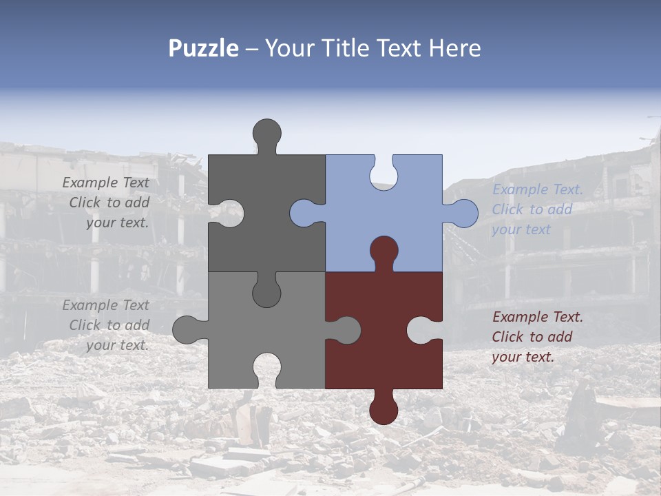 Demolish Debris Dismantling PowerPoint Template