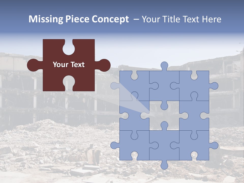 Demolish Debris Dismantling PowerPoint Template