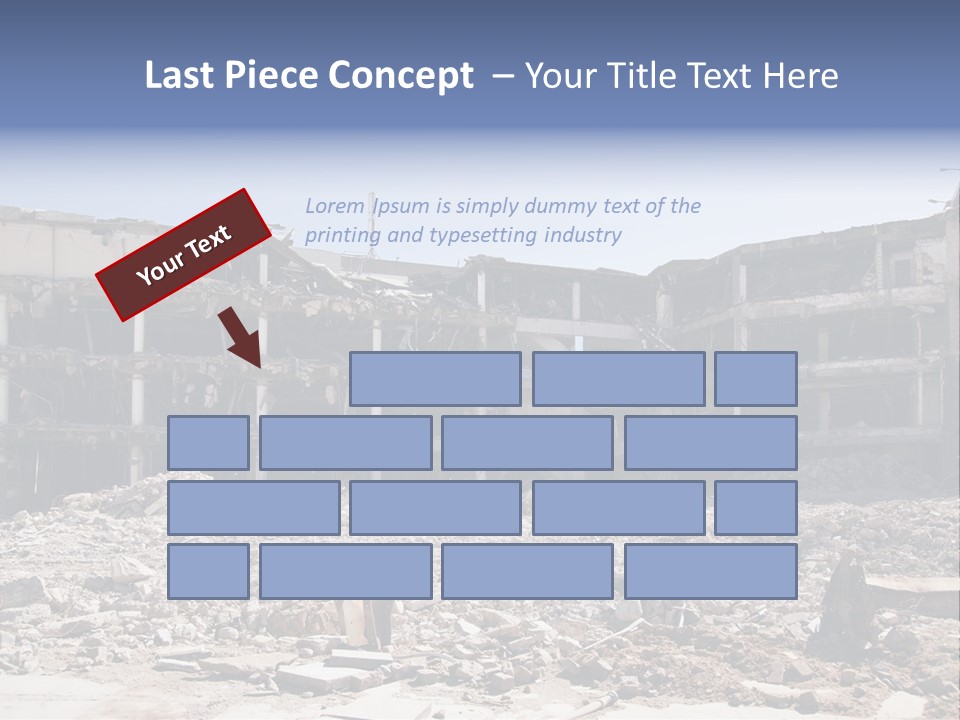 Demolish Debris Dismantling PowerPoint Template