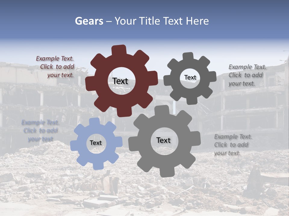 Demolish Debris Dismantling PowerPoint Template