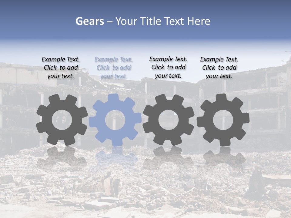 Demolish Debris Dismantling PowerPoint Template