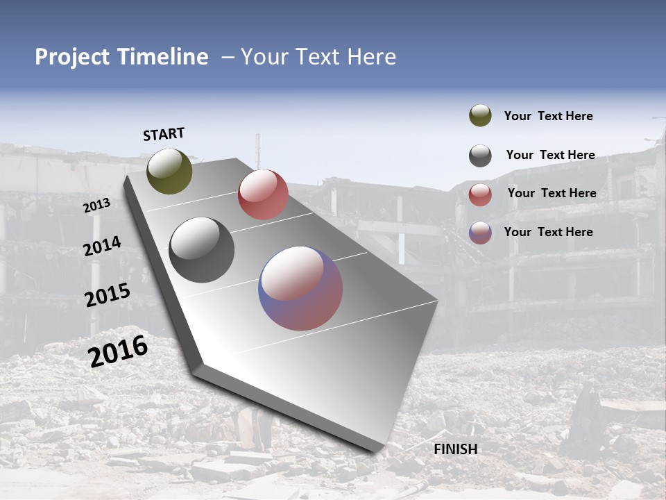 Demolish Debris Dismantling PowerPoint Template