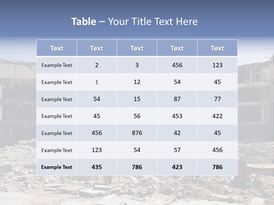Demolish Debris Dismantling PowerPoint Template