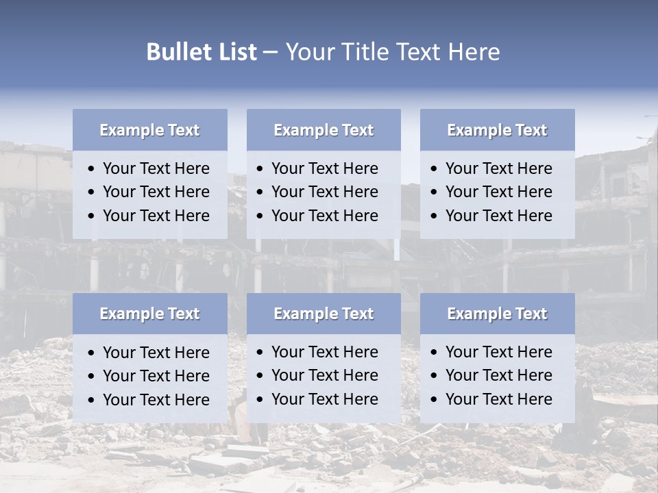 Demolish Debris Dismantling PowerPoint Template