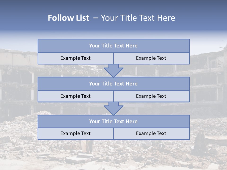 Demolish Debris Dismantling PowerPoint Template