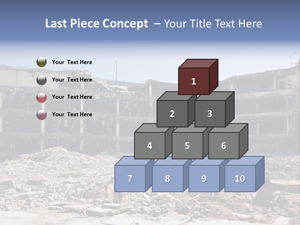 Demolish Debris Dismantling PowerPoint Template