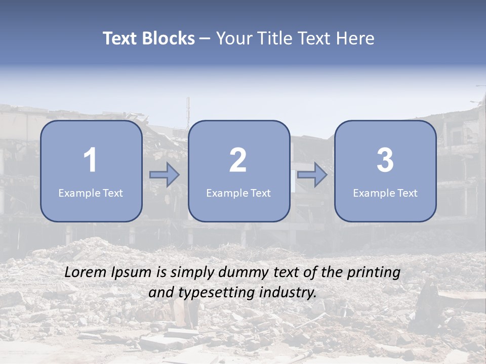Demolish Debris Dismantling PowerPoint Template