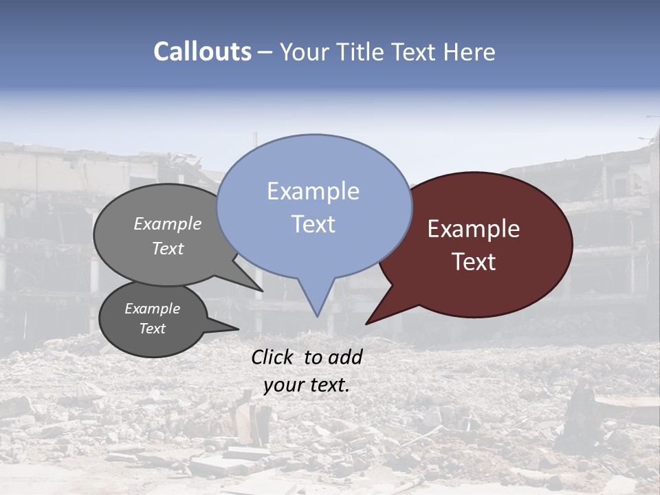 Demolish Debris Dismantling PowerPoint Template