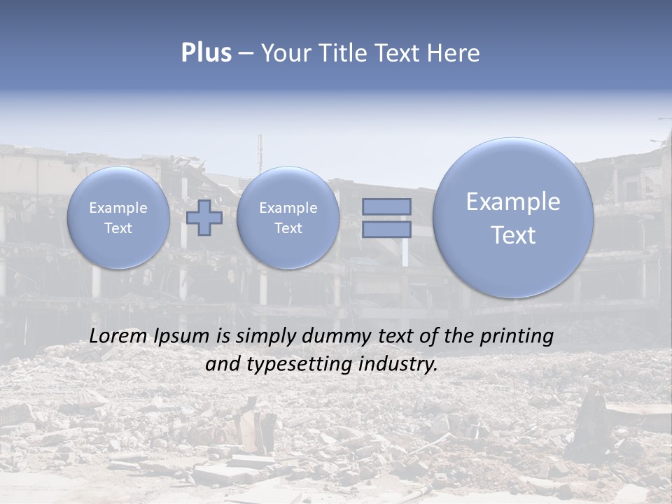 Demolish Debris Dismantling PowerPoint Template