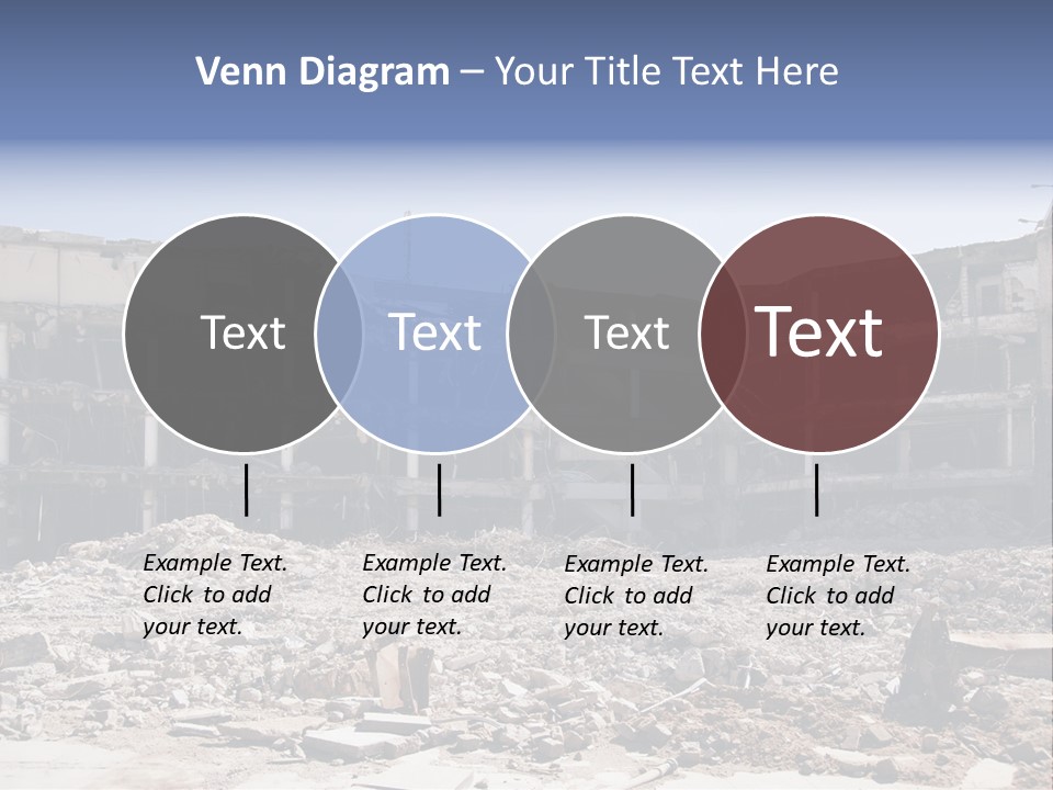 Demolish Debris Dismantling PowerPoint Template