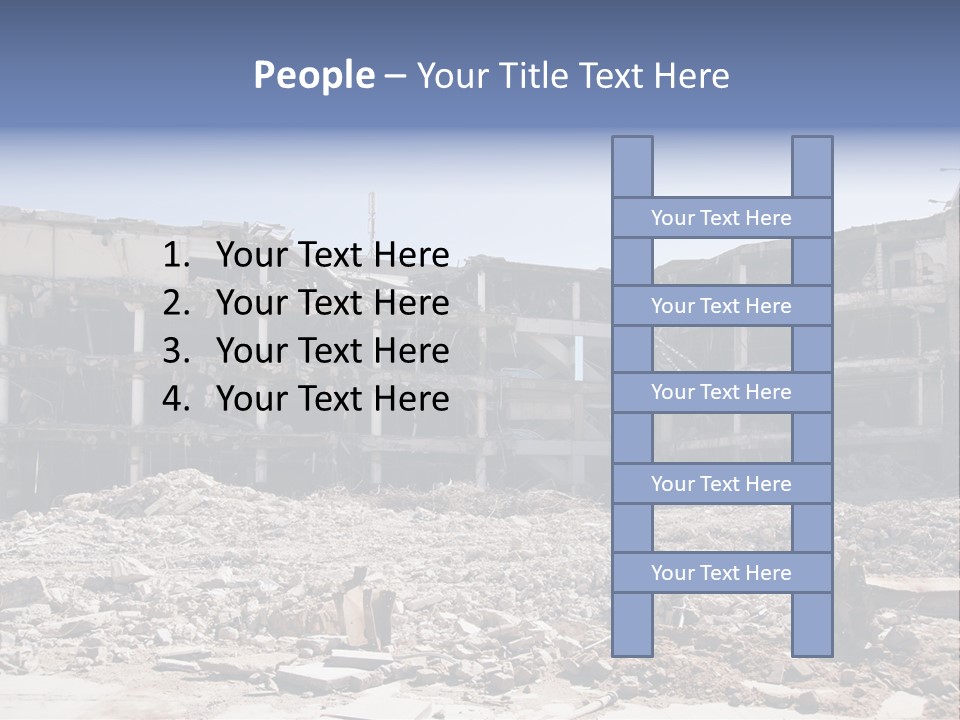 Demolish Debris Dismantling PowerPoint Template