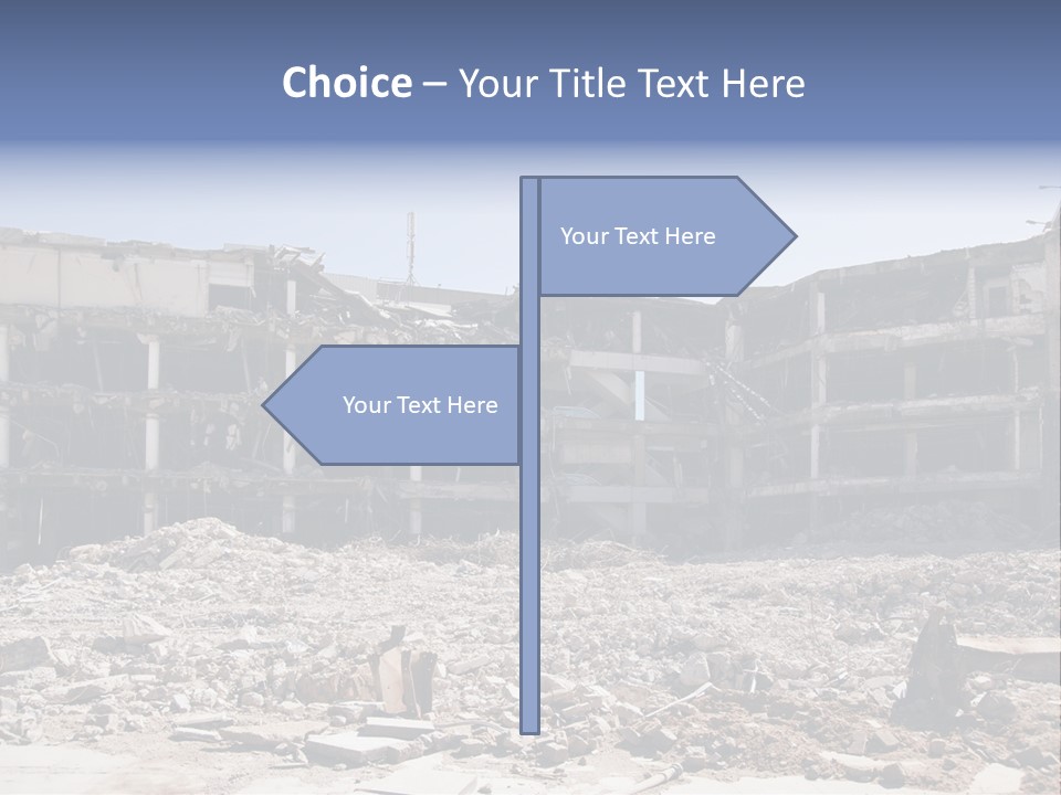 Demolish Debris Dismantling PowerPoint Template