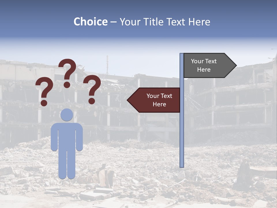 Demolish Debris Dismantling PowerPoint Template