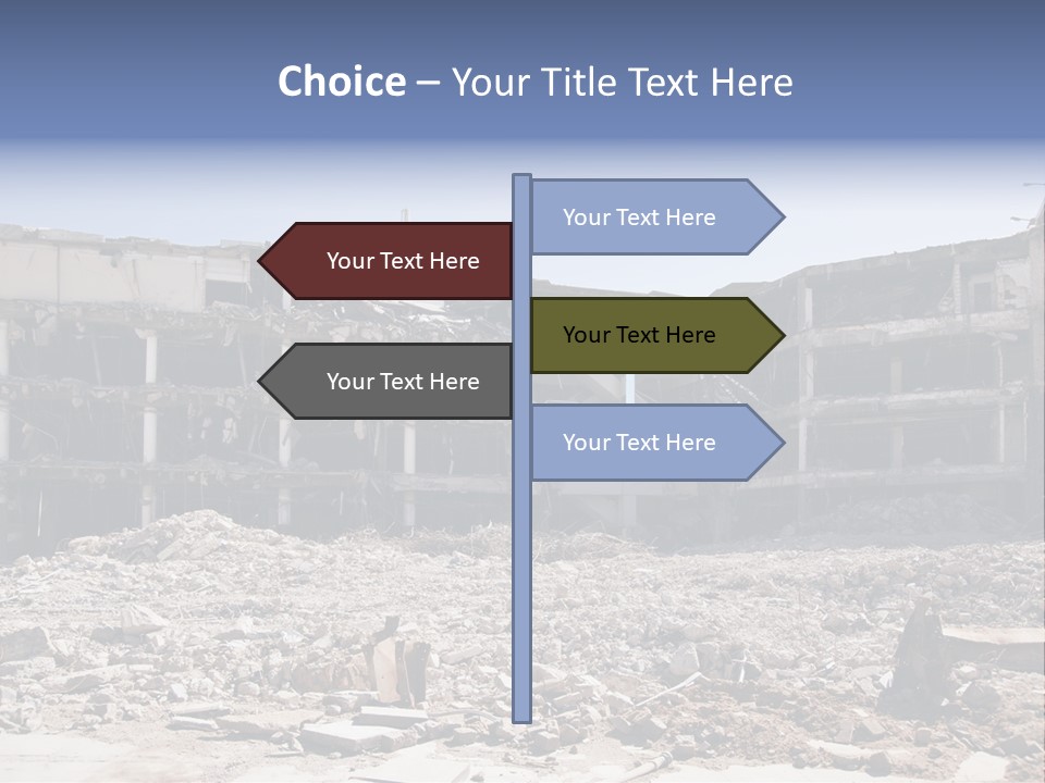 Demolish Debris Dismantling PowerPoint Template
