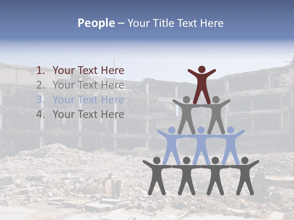 Demolish Debris Dismantling PowerPoint Template