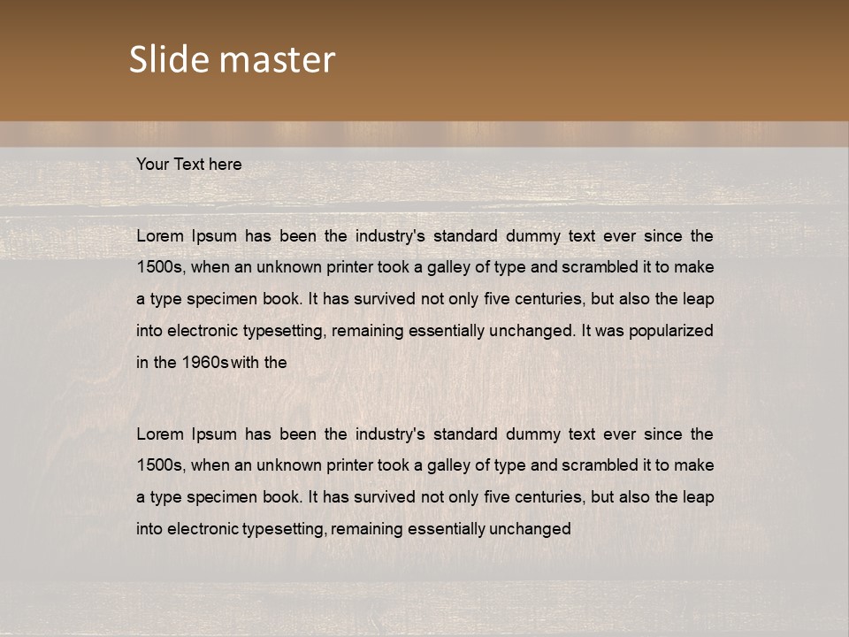 Bunch Grass Oak PowerPoint Template