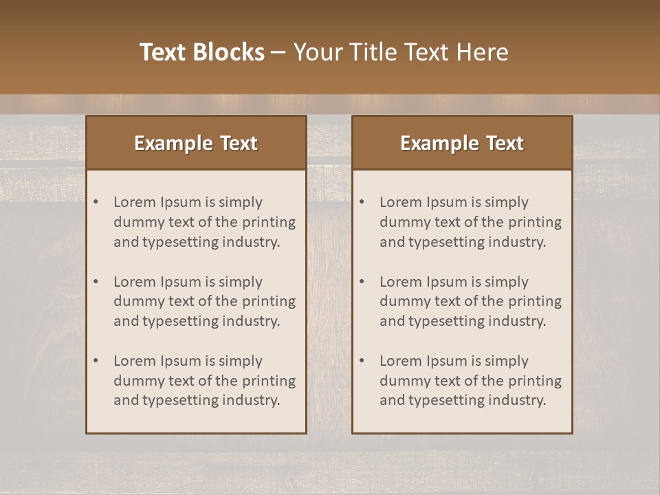 Bunch Grass Oak PowerPoint Template