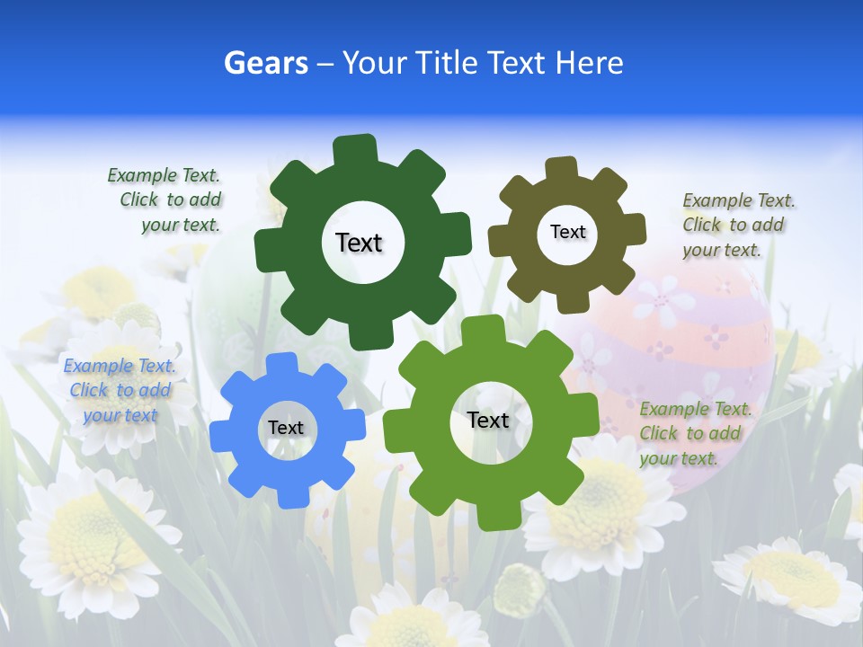 Card Easter Clear PowerPoint Template