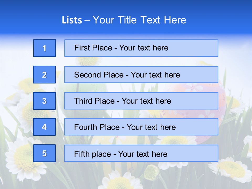 Card Easter Clear PowerPoint Template