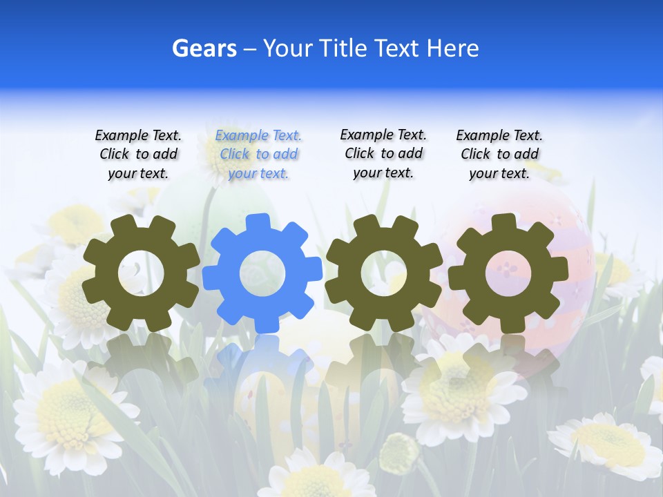 Card Easter Clear PowerPoint Template