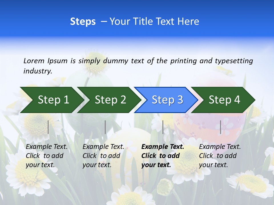 Card Easter Clear PowerPoint Template