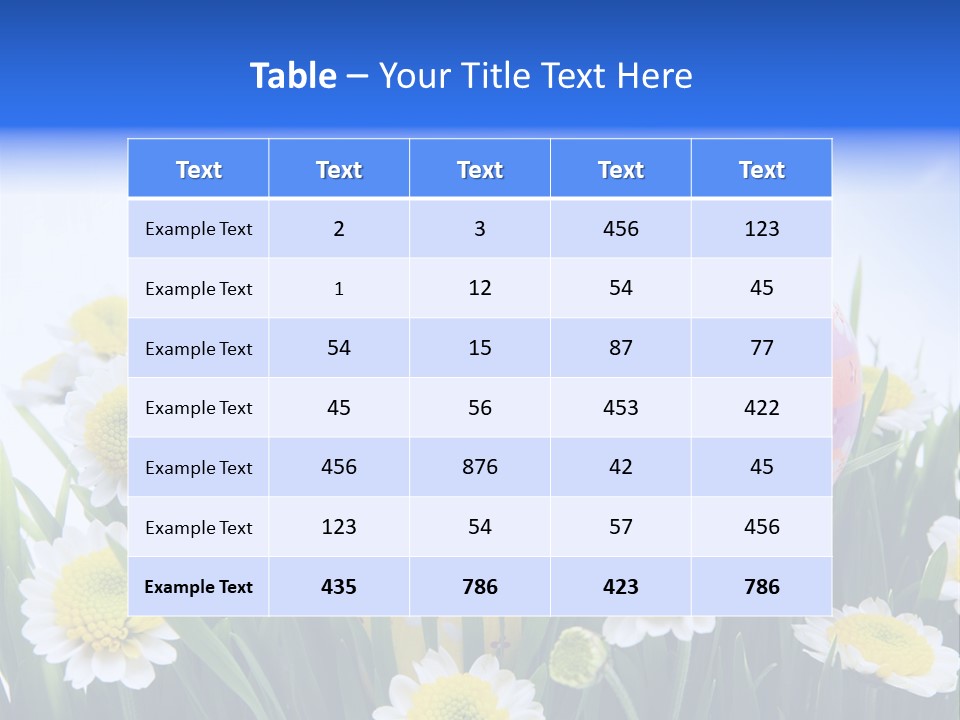 Card Easter Clear PowerPoint Template