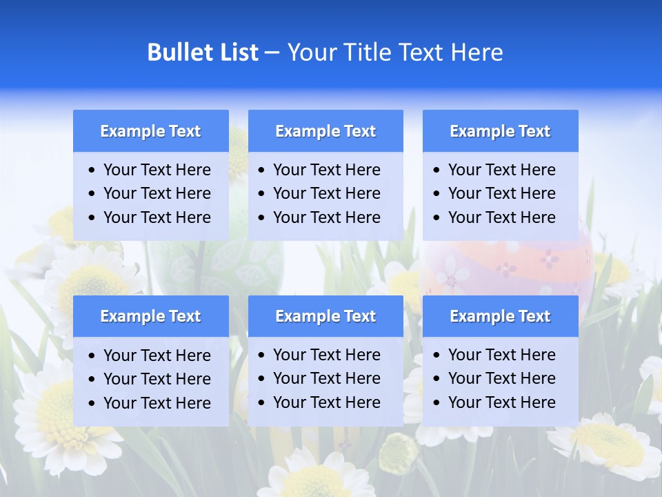 Card Easter Clear PowerPoint Template