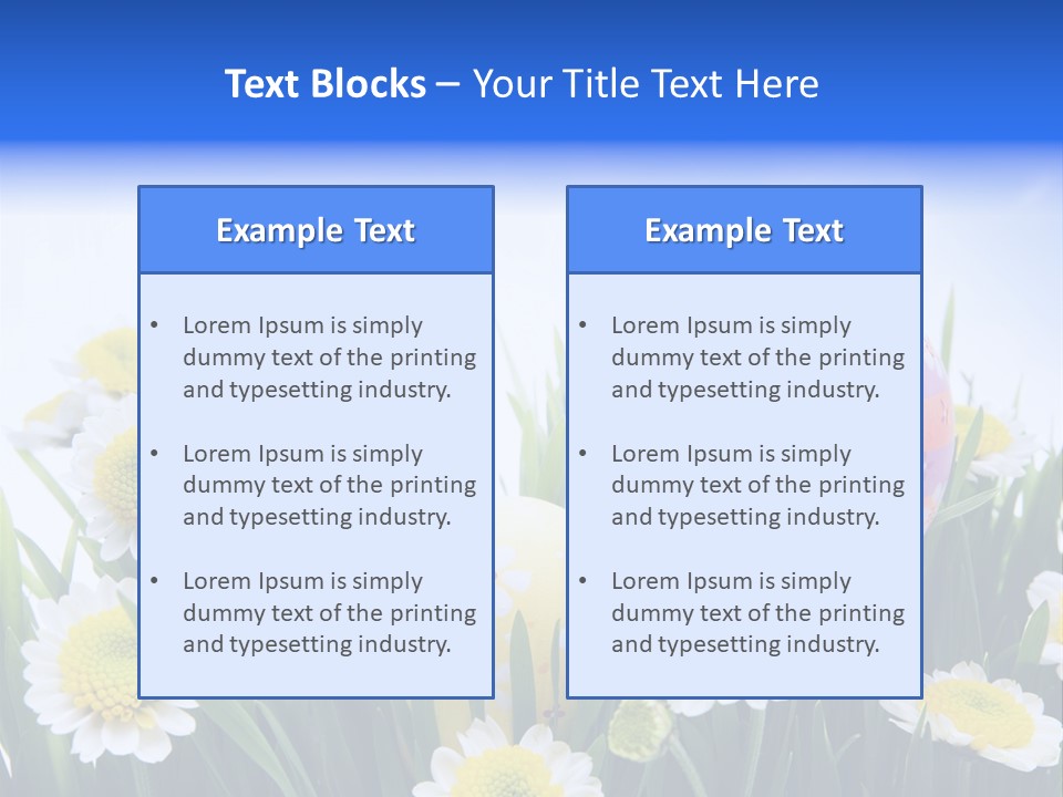 Card Easter Clear PowerPoint Template
