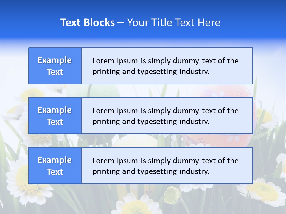 Card Easter Clear PowerPoint Template