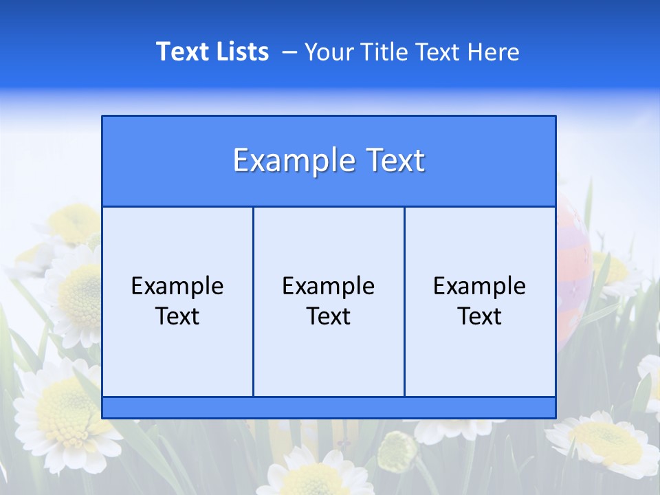 Card Easter Clear PowerPoint Template