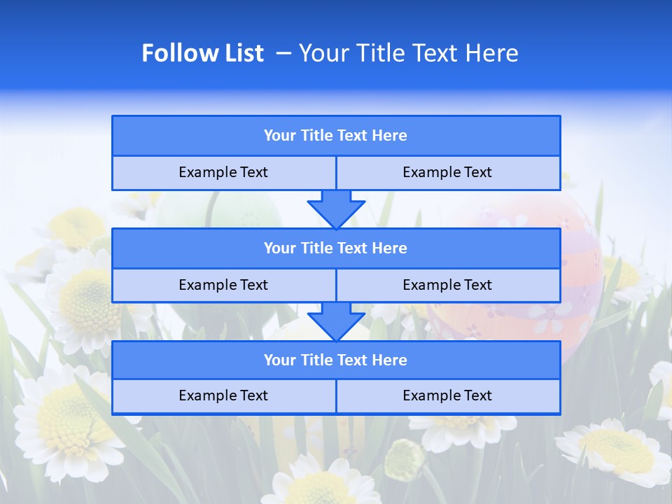 Card Easter Clear PowerPoint Template