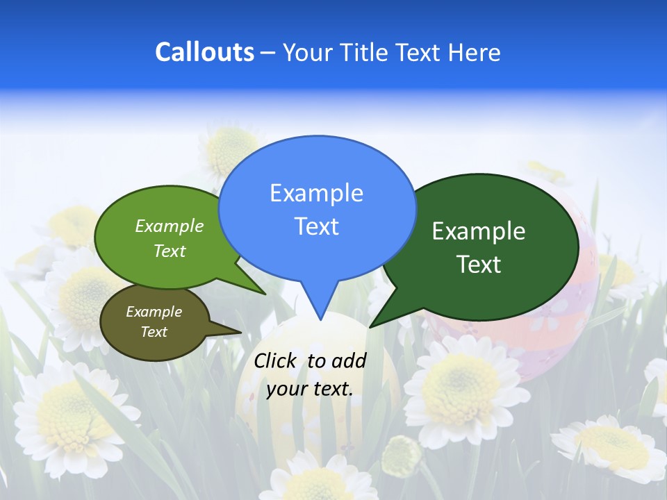 Card Easter Clear PowerPoint Template