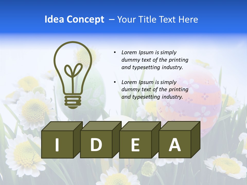 Card Easter Clear PowerPoint Template