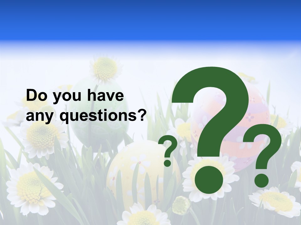 Card Easter Clear PowerPoint Template