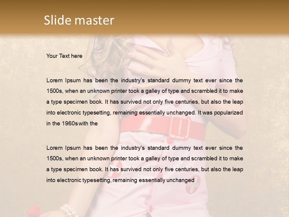 Beauty Charm Nostalgic PowerPoint Template