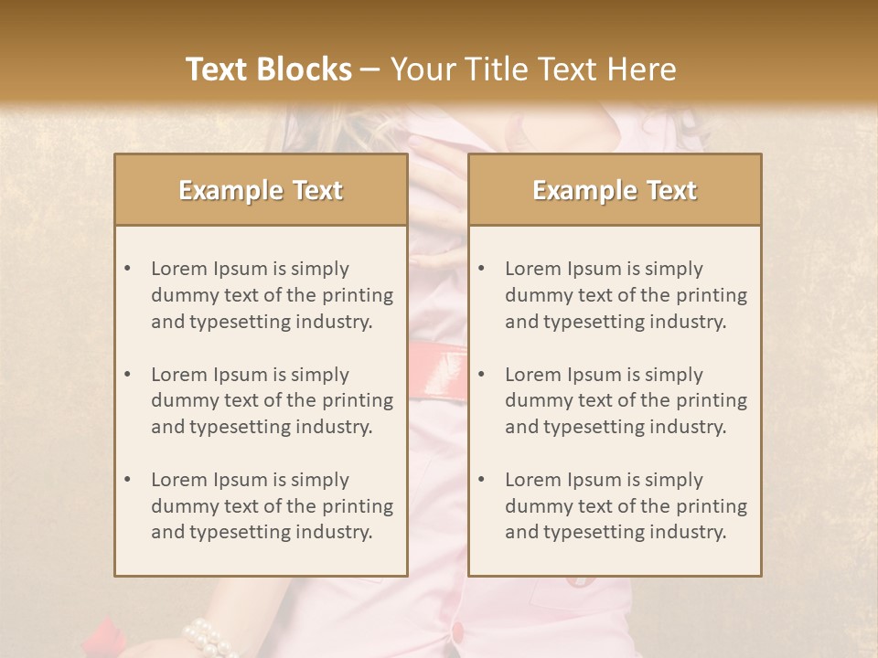 Beauty Charm Nostalgic PowerPoint Template