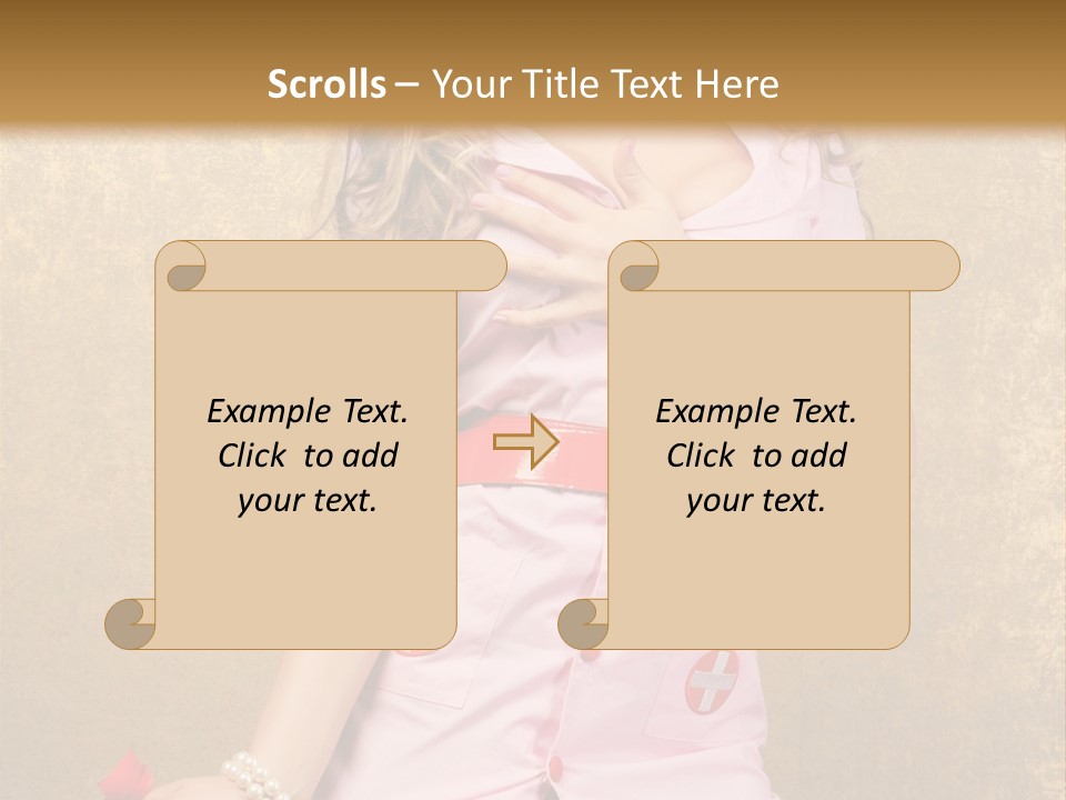 Beauty Charm Nostalgic PowerPoint Template