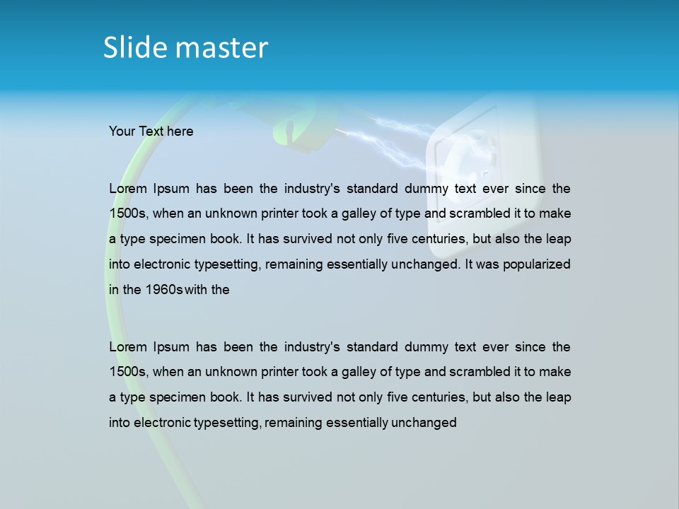 Equipment Beam Voltage PowerPoint Template