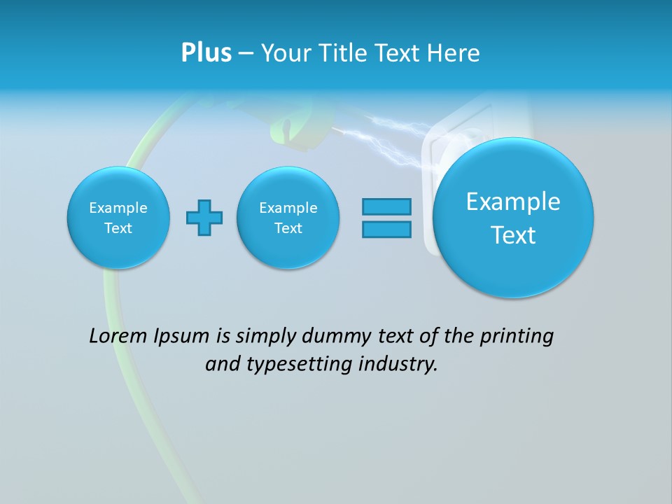 Equipment Beam Voltage PowerPoint Template