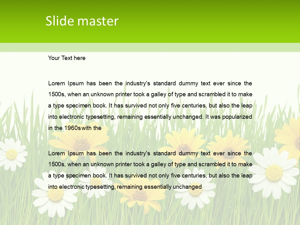 Summer Plant Macro PowerPoint Template
