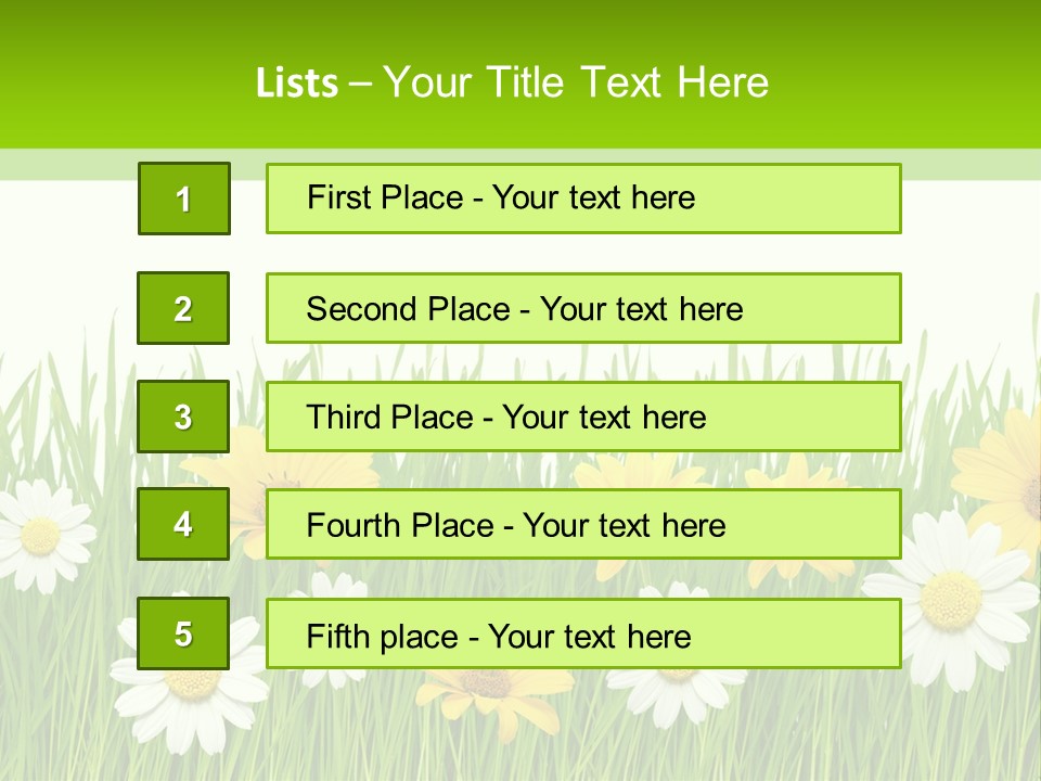 Summer Plant Macro PowerPoint Template