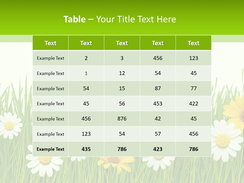 Summer Plant Macro PowerPoint Template