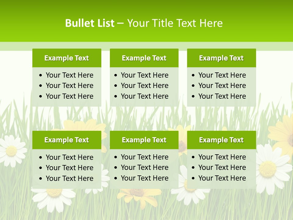 Summer Plant Macro PowerPoint Template