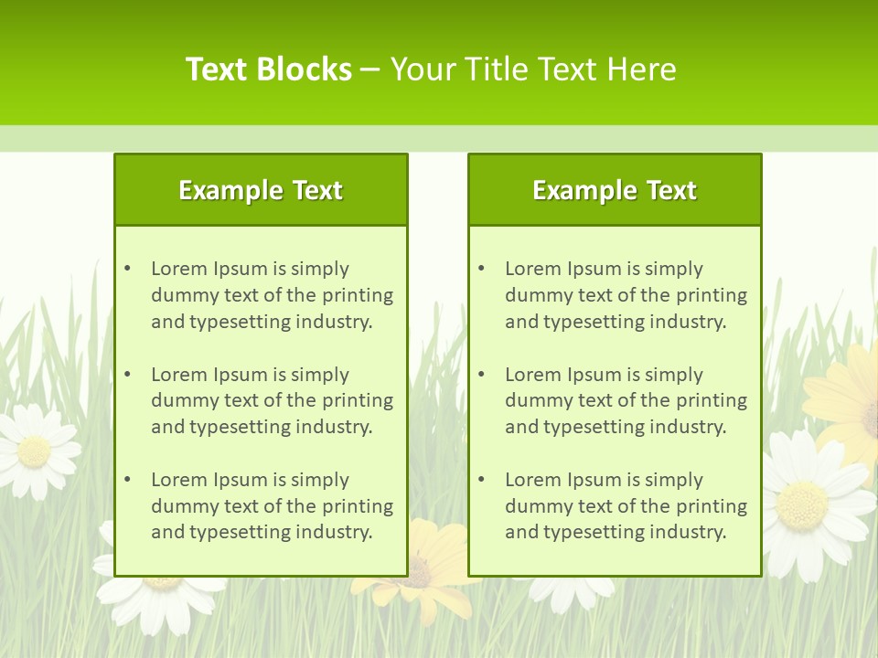 Summer Plant Macro PowerPoint Template