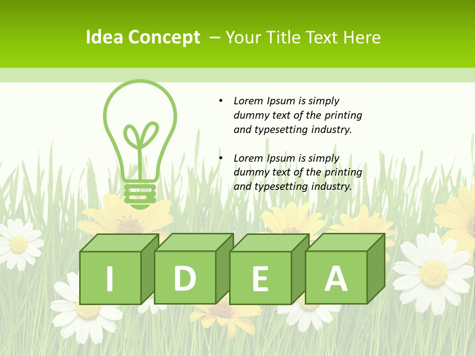 Summer Plant Macro PowerPoint Template